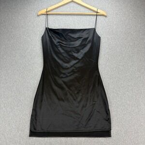 ZAFFUL‎ Dress Womens 6 Black Spaghetti Strap Mini Chic Cocktail Formal Party NWT